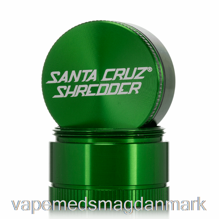 Engangs Vape Danmark Santa Cruz Makuleringsmaskine 1,6 Tommer Lille 3-delt Kværn Grøn (40 Mm)
